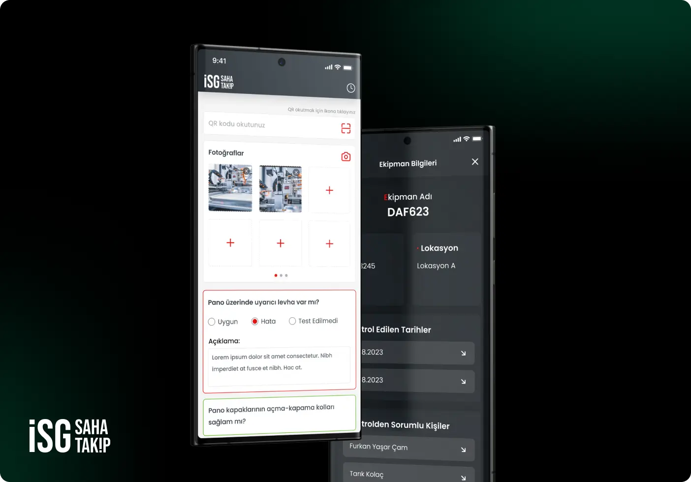 İSG Saha Takip Image